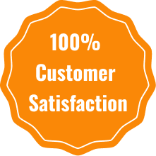 100% Customer Satisfaction badge